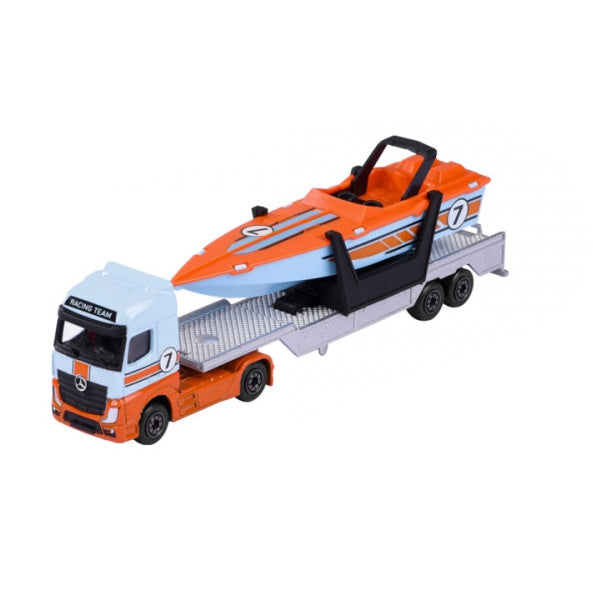 Majorette Volvo Transporter Speedboat