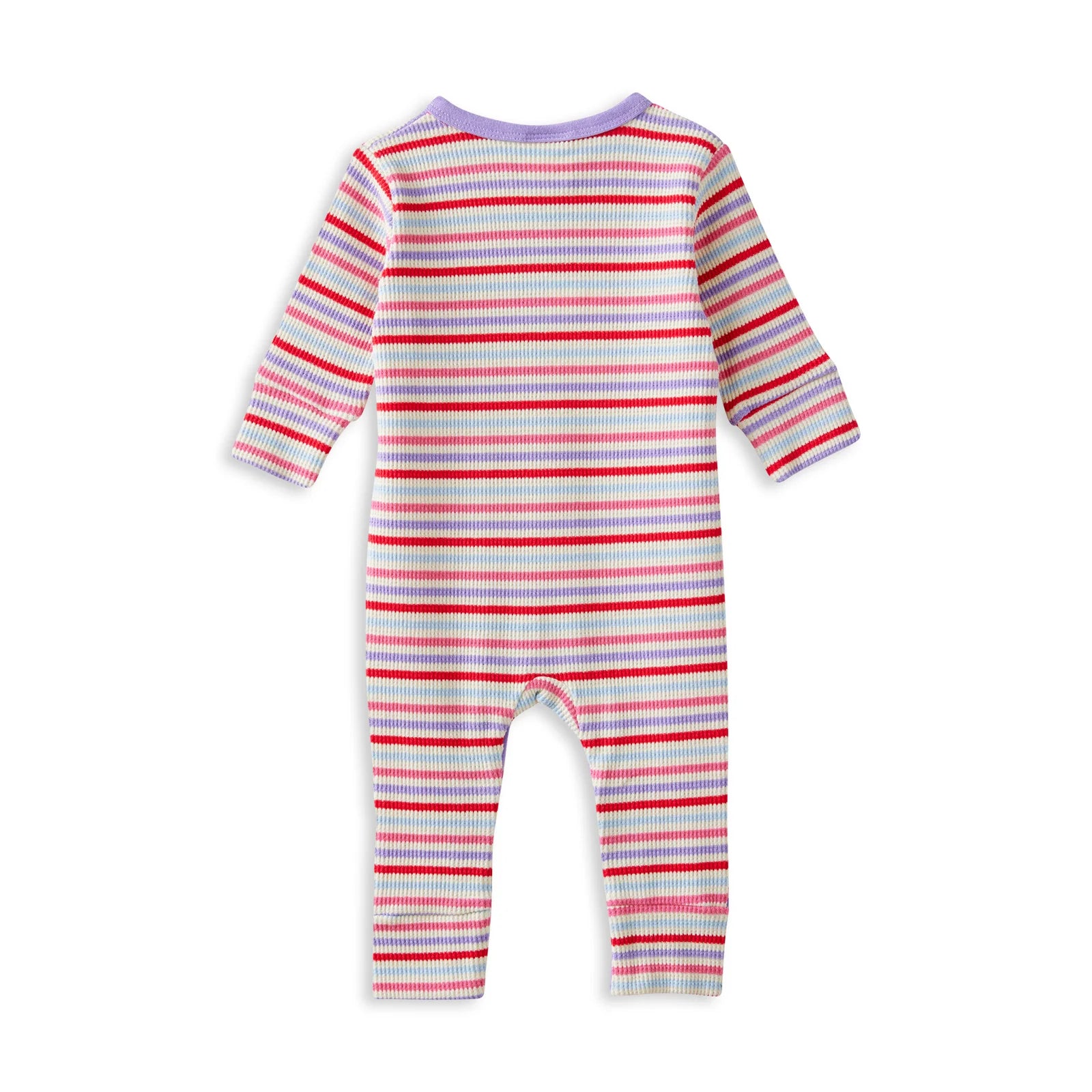 Milky Jellybean Waffle Romper - Chalk