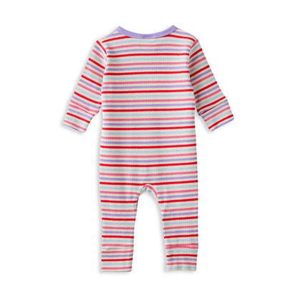 Milky Jellybean Waffle Romper - Chalk