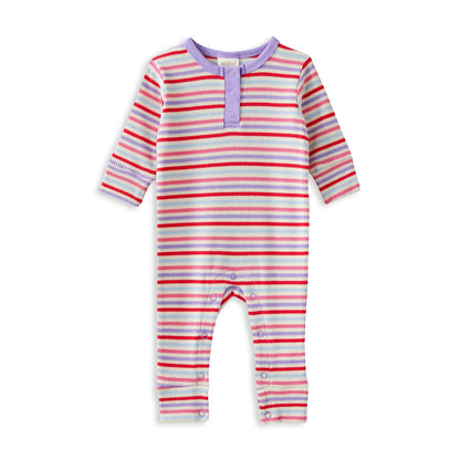 Milky Jellybean Waffle Romper - Chalk