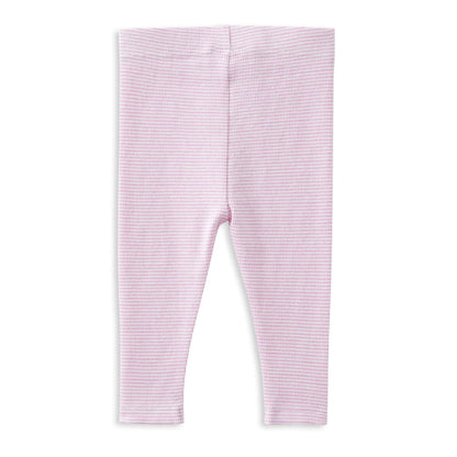 Milky Stripe Baby Pant Pink