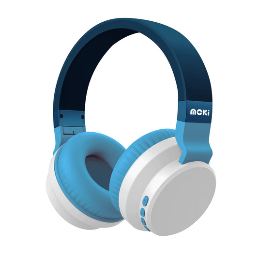 Moki Colourwave Wireless Headphones Ocean Blue
