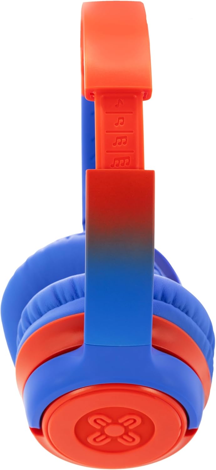 Moki Mixi Volume Limited Wireless Headphones Red Blue - Chalk