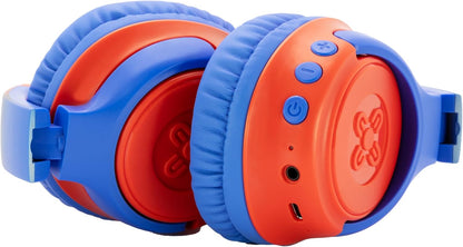 Moki Mixi Volume Limited Wireless Headphones Red Blue - Chalk