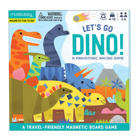 Mudpuppy Magnetic Game Let's Go Dino