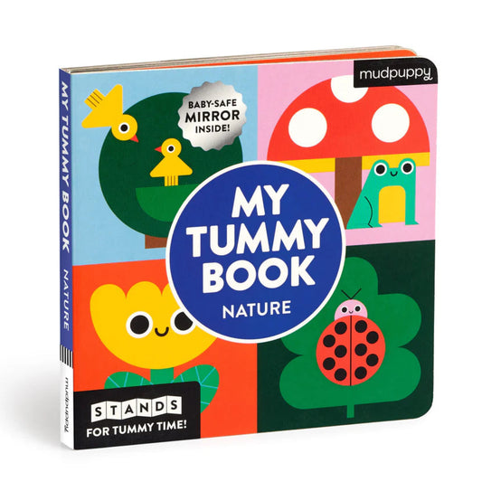 Children's book titled 'My Tummy Book: Nature' by Mudpuppy on a white background