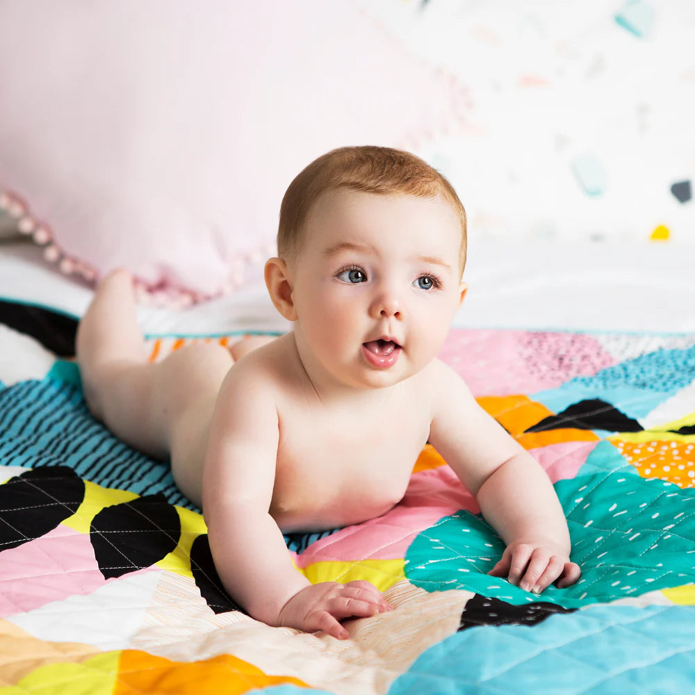 Rudie Nudie Waterproof Playmat Happy Now Large - Chalk