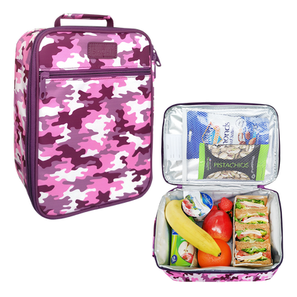 Sachi Insulated Lunch Bag Camo Pink