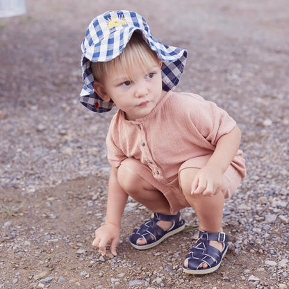 Salt Water Sandals Shark Navy – Chalk - Main Image