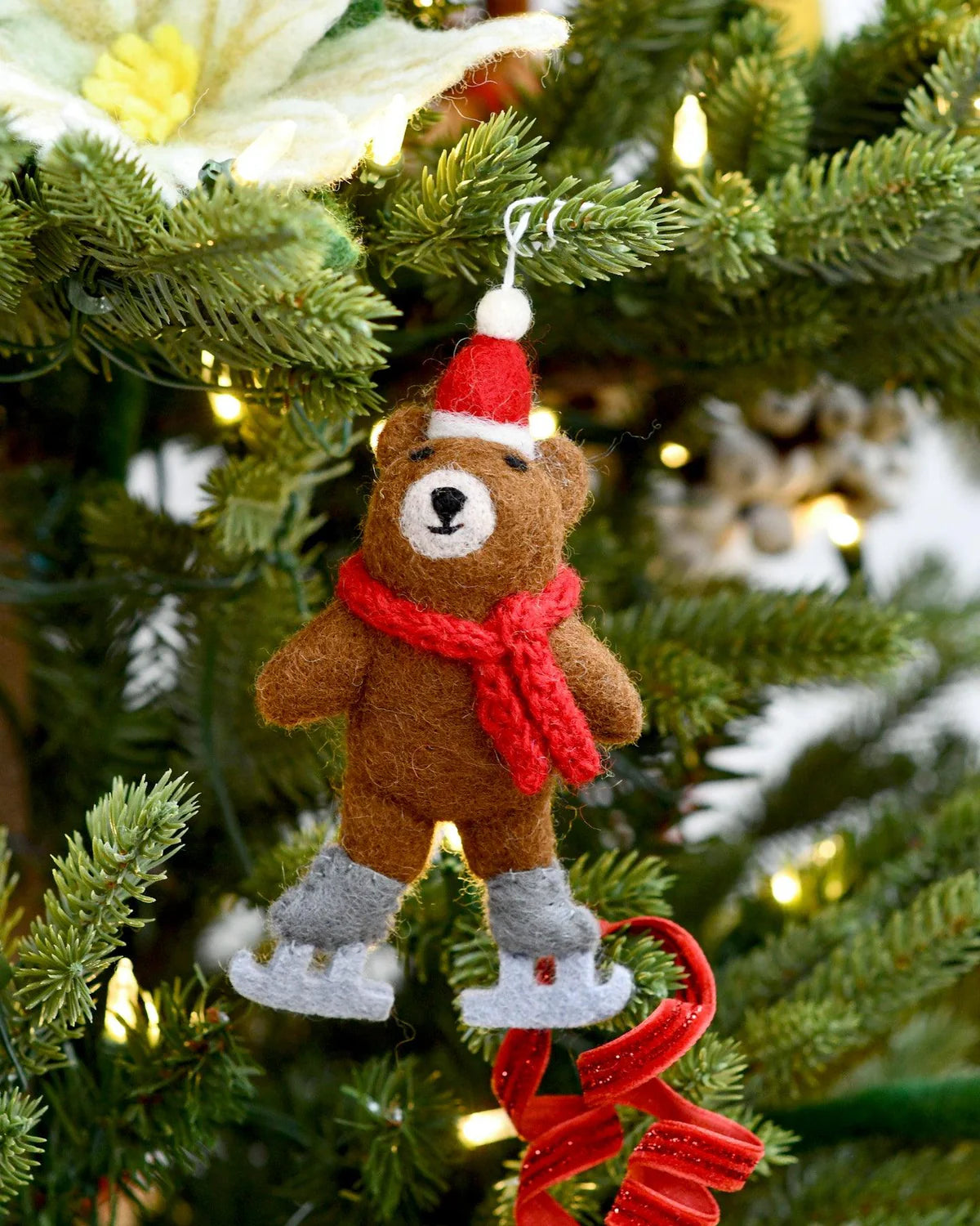 Tara Treasures Christmas Ornament Brown Bear