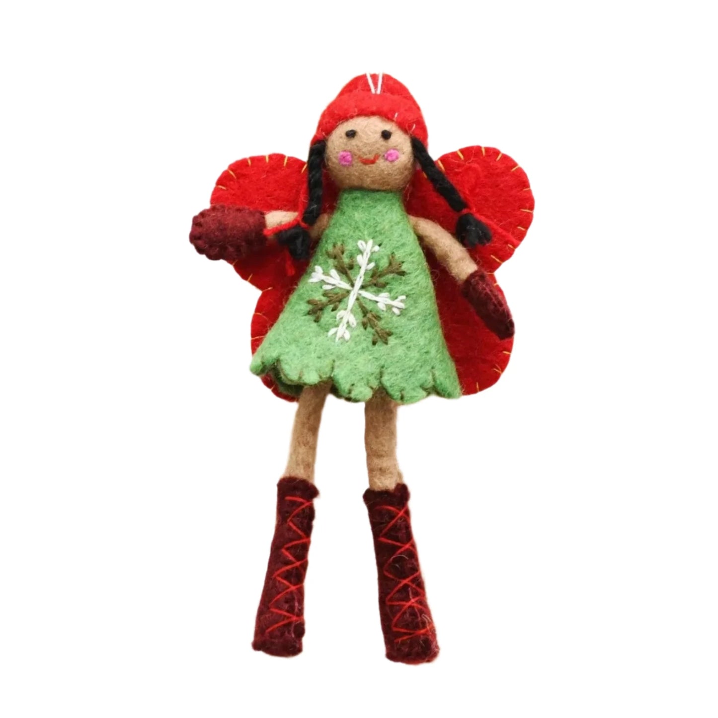 Tara Treasures Christmas Ornament Angel Fairy Green