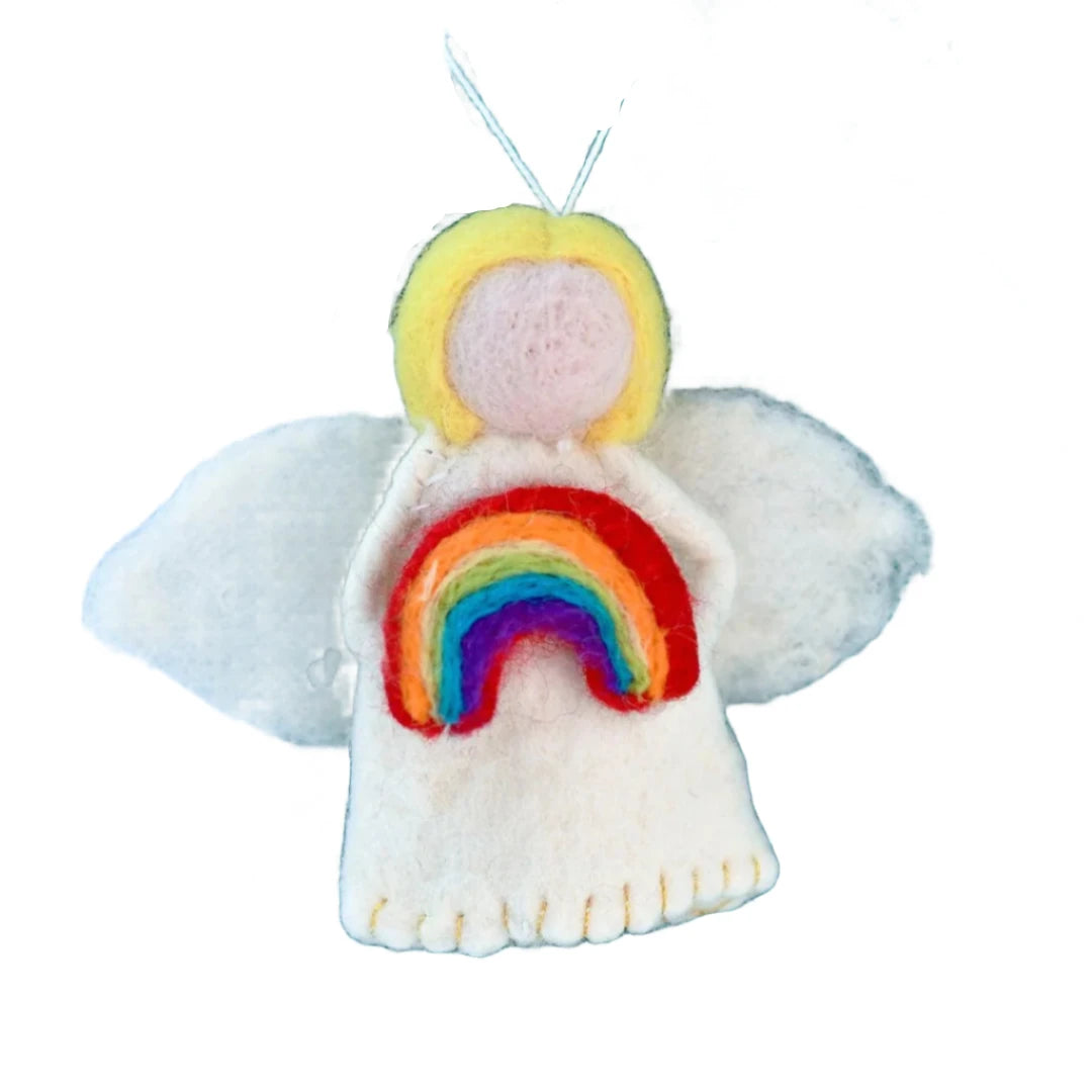 Tara Treasures Christmas Ornament Rainbow Angel