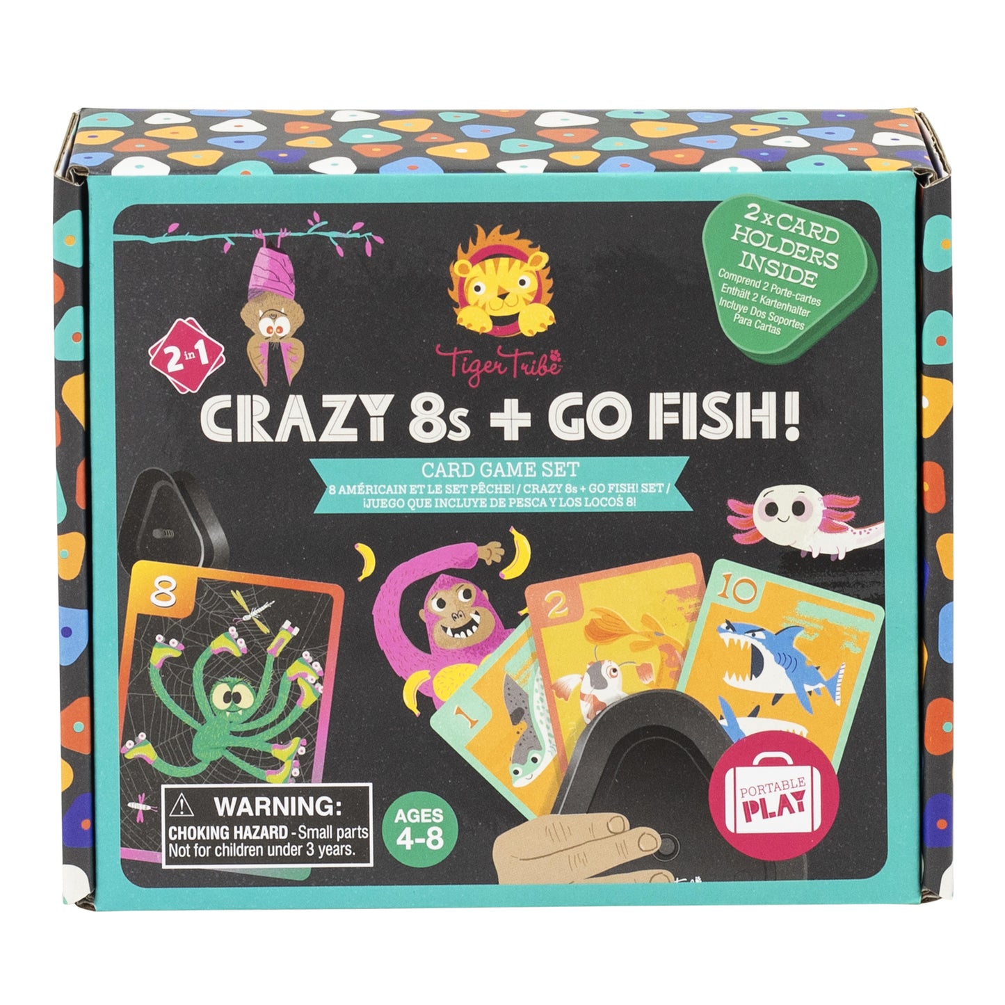 Tiger Tribe Card Games Crazy 8s + Go Fish