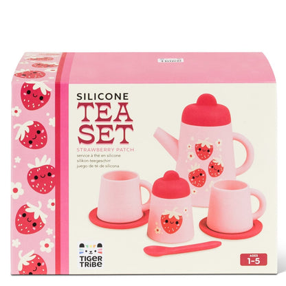 Tiger Tribe Silicone Tea Set Strawberry Patch