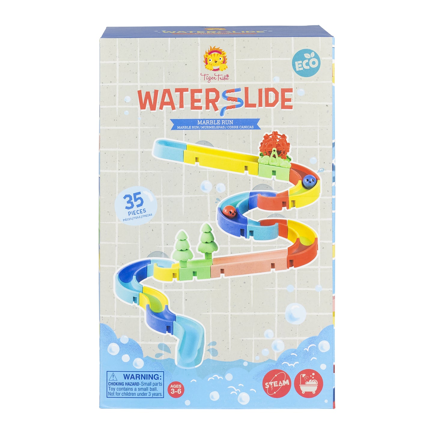 Tiger Tribe Waterslide Marble Run Eco