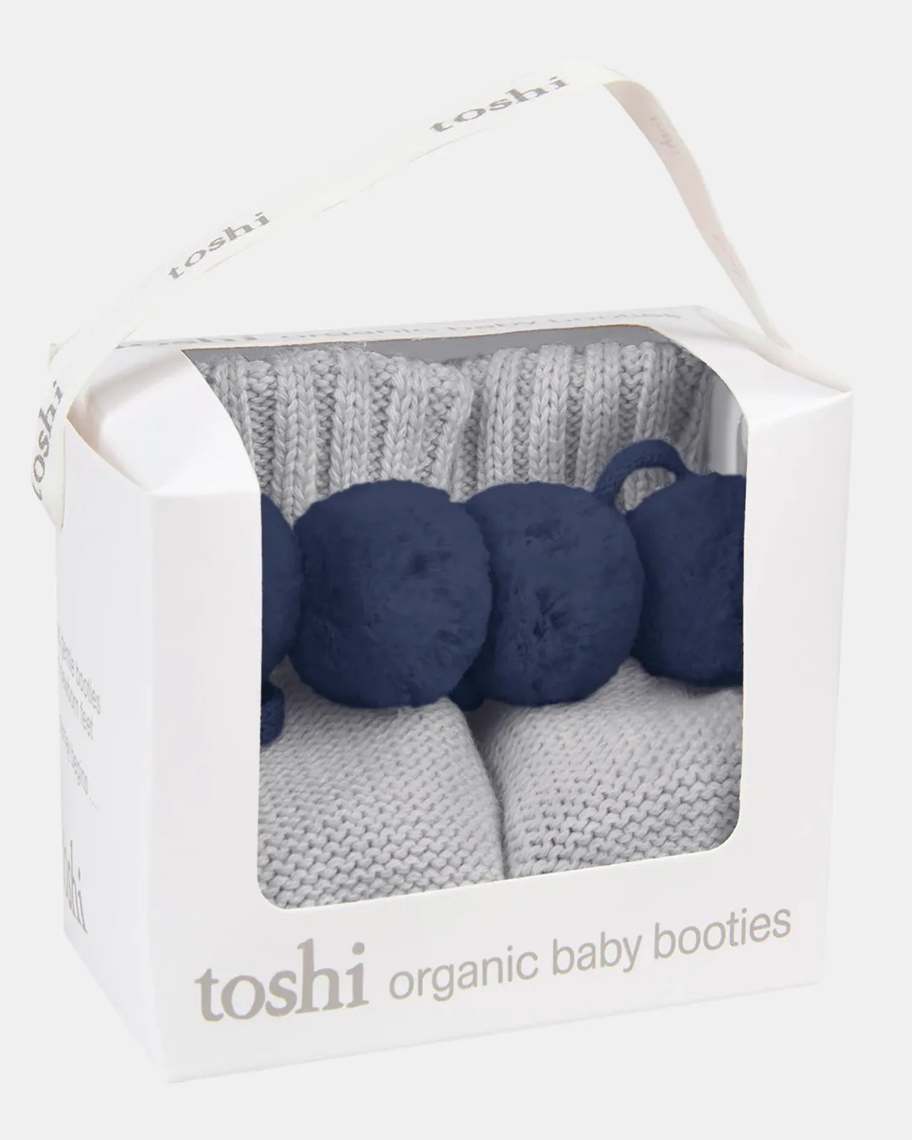 Toshi Organic Booties Bobby Fog - Chalk