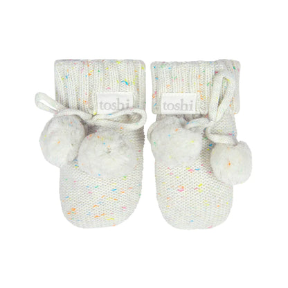 Toshi Organic Booties Marley Snowflake