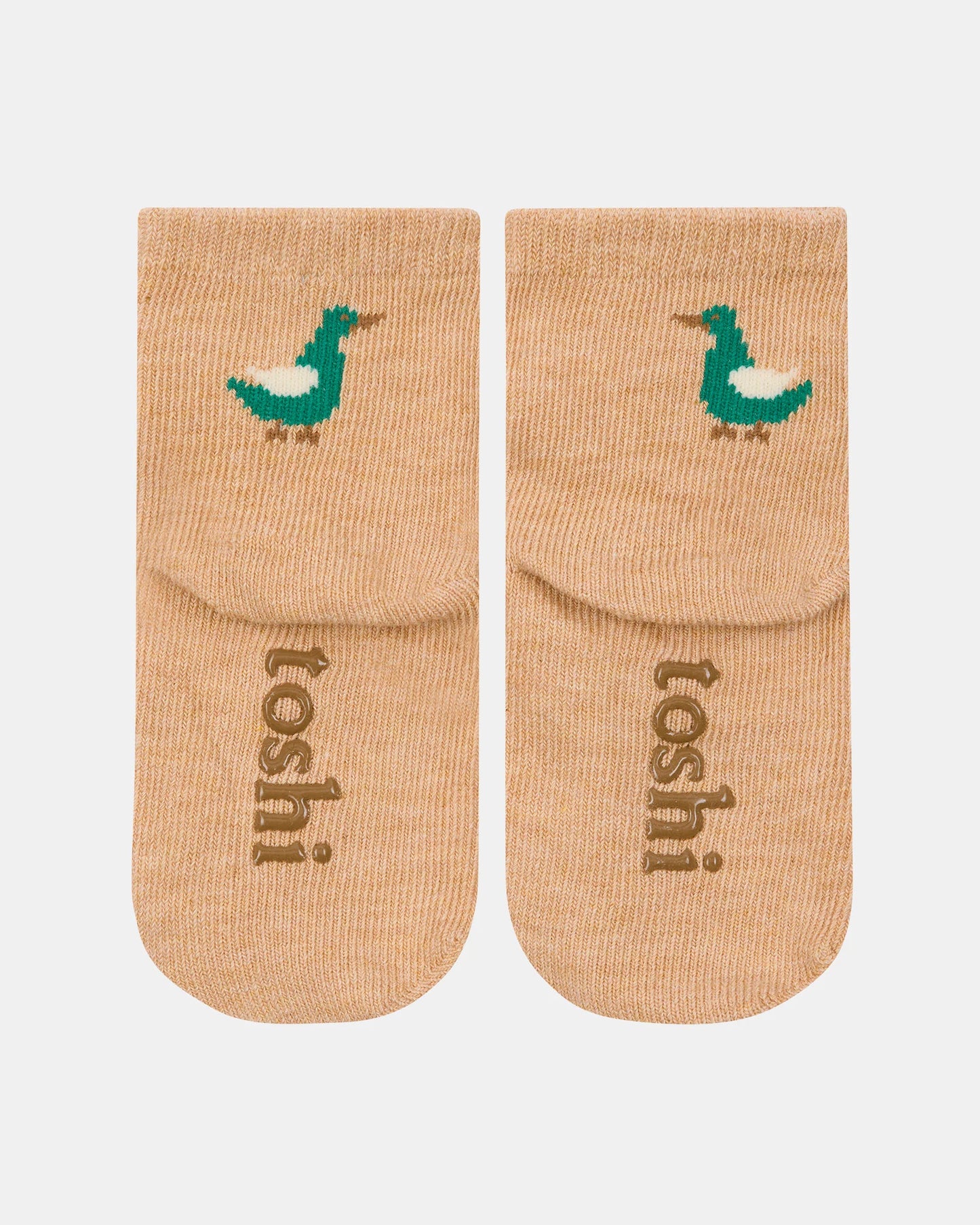 Toshi Organic Socks Ankle Farm Buddies - Chalk