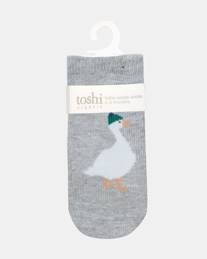 Toshi Organic Socks Ankle Lucie Goosie - Chalk