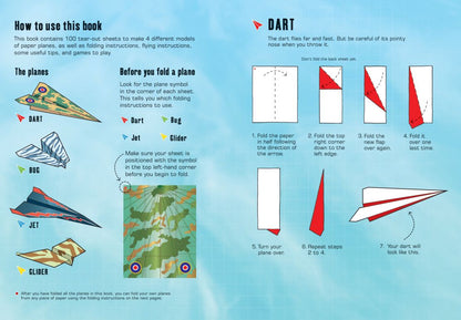 Usborne 100 Paper Planes To Fold And Fly - Chalk