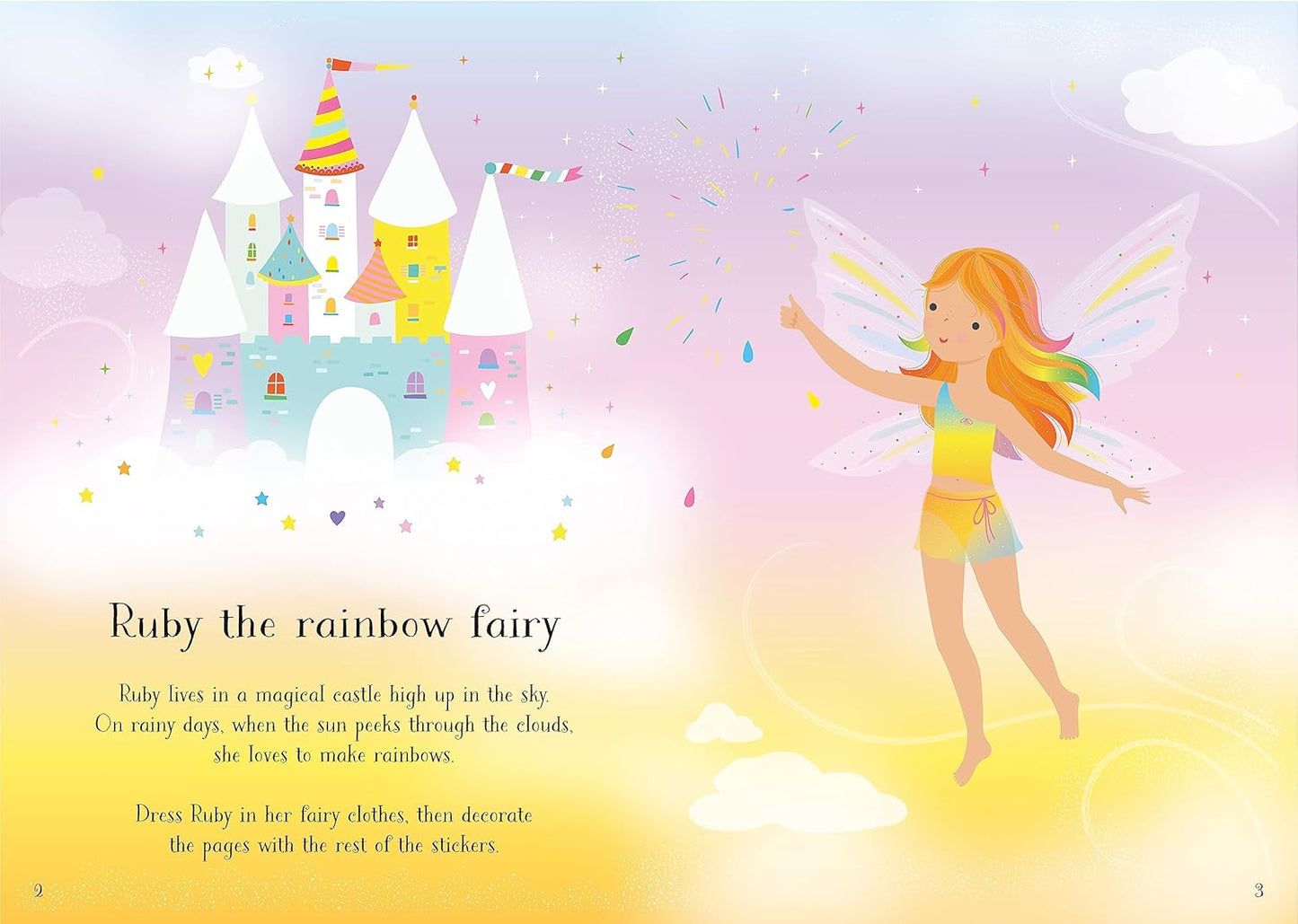 Usborne Little Sticker Rainbow Fairy
