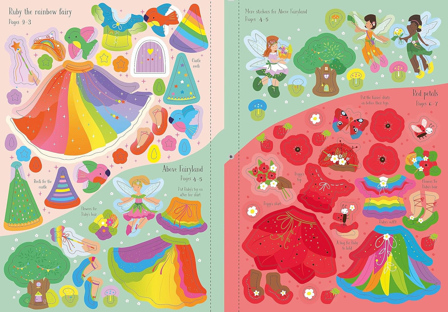 Usborne Little Sticker Rainbow Fairy