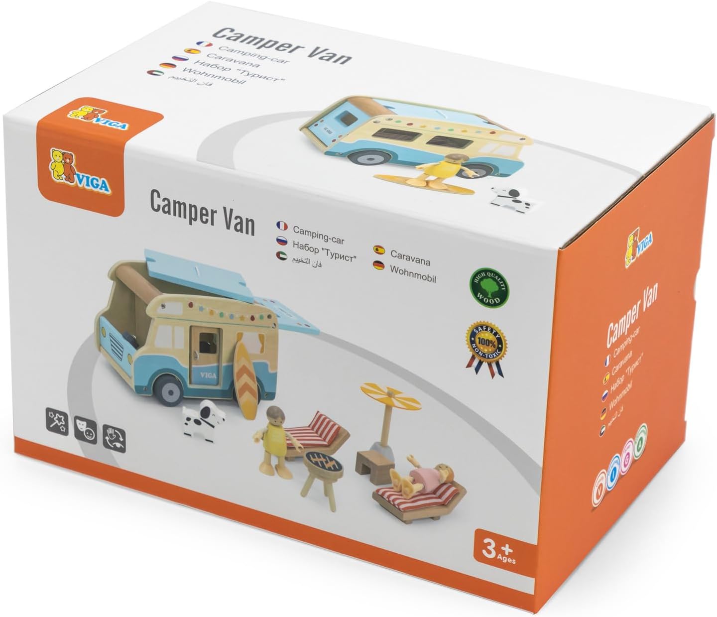 Viga Toys Wooden Camper Van