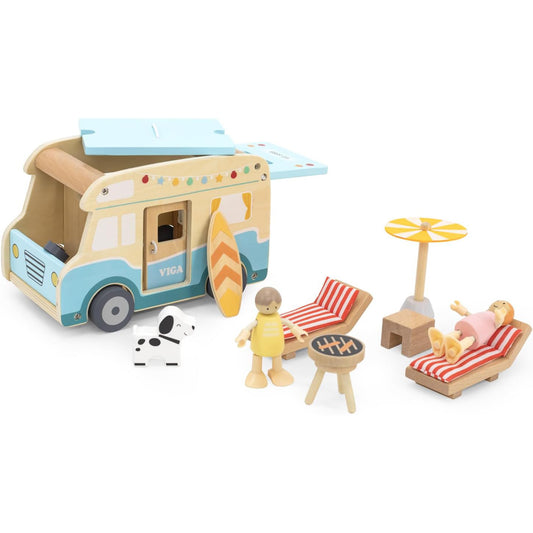 Viga Toys Wooden Camper Van