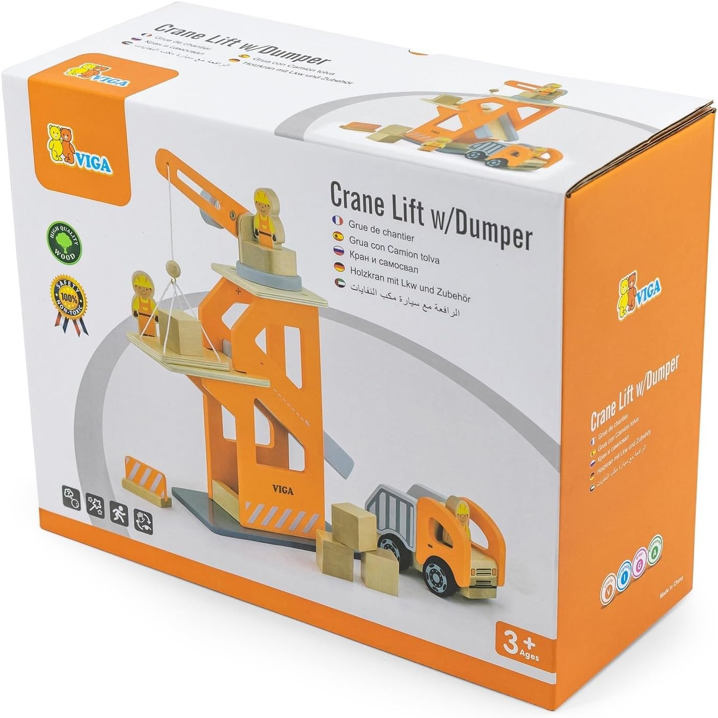 Viga Toys Crane Lift With Dumper