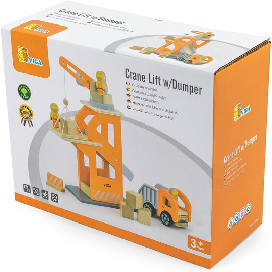 Viga Toys Crane Lift With Dumper