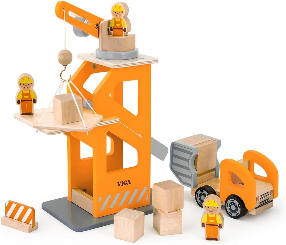 Viga Toys Crane Lift With Dumper