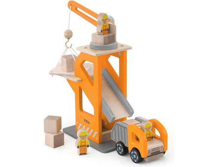 Viga Toys Crane Lift With Dumper