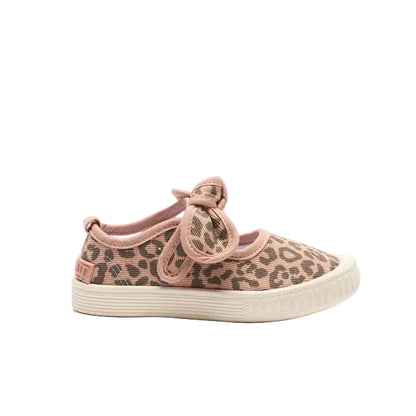 Walnut Canvas Millie Pink Leopard
