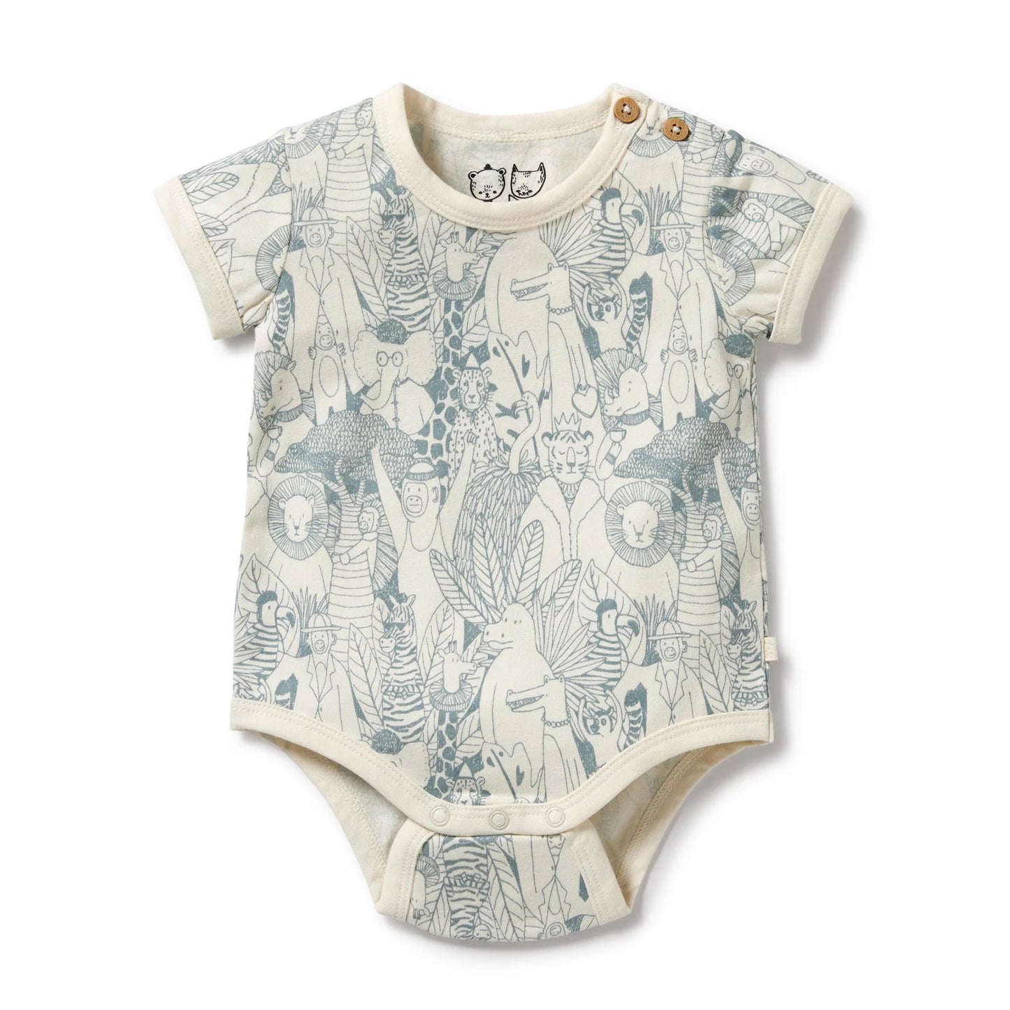 Wilson + Frenchy Organic Bodysuit Hello Friends