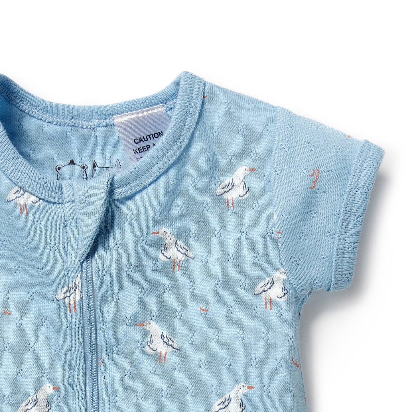 Wilson + Frenchy Organic Boyleg Zipsuit Sunny Seagulls