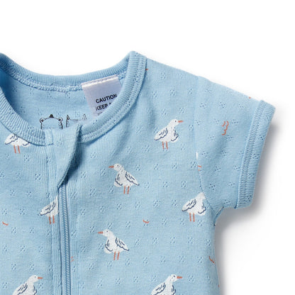 Wilson + Frenchy Organic Boyleg Zipsuit Sunny Seagulls