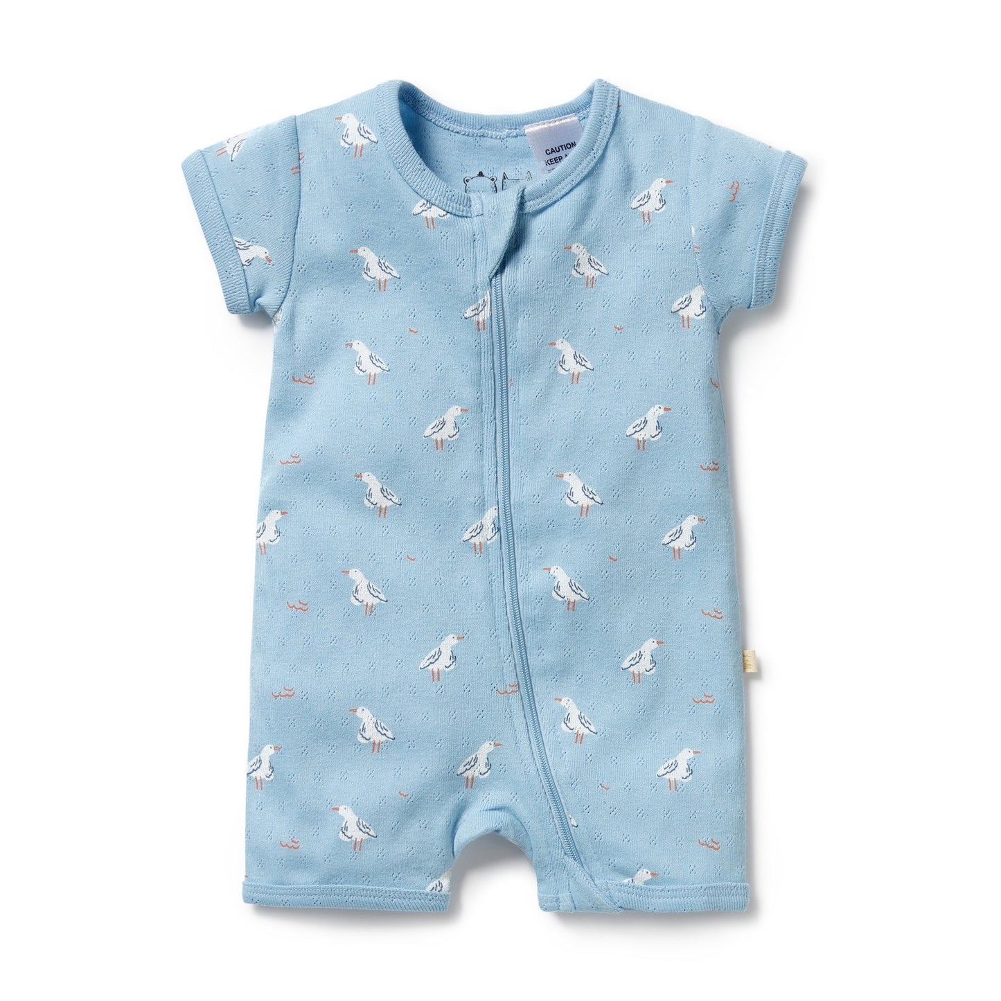 Wilson + Frenchy Organic Boyleg Zipsuit Sunny Seagulls