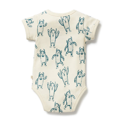 Wilson + Frenchy Organic Henley Bodysuit Yeti