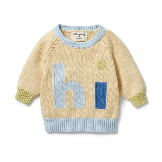 Wilson + Frenchy Knitted Jumper Dew Hi