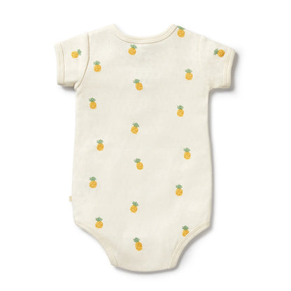 Wilson + Frenchy Organic Pointelle Bodysuit Piney Pals