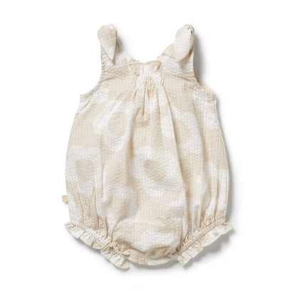 Wilson + Frenchy Organic Tie Playsuit Daisy Bloom