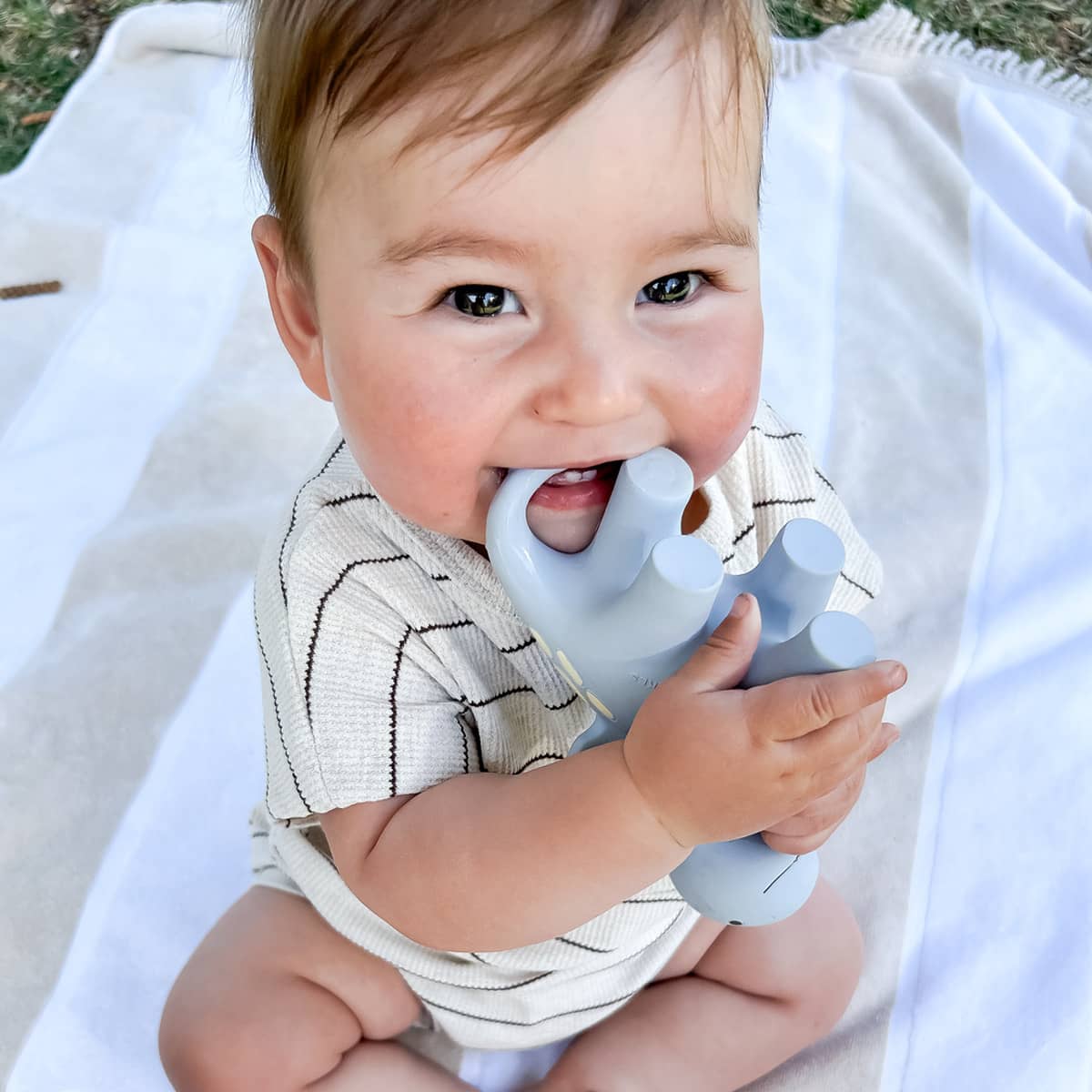 Winnie Parkes Teether Diplo SBlue