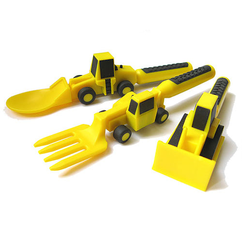 Constructive Eating Construction Cutlery - Chalk