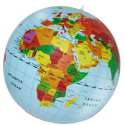 tiger tribe giant inflatable globe - Chalk