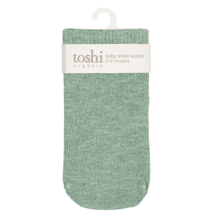 Toshi Organic Socks Ankle Dreamtime Jade