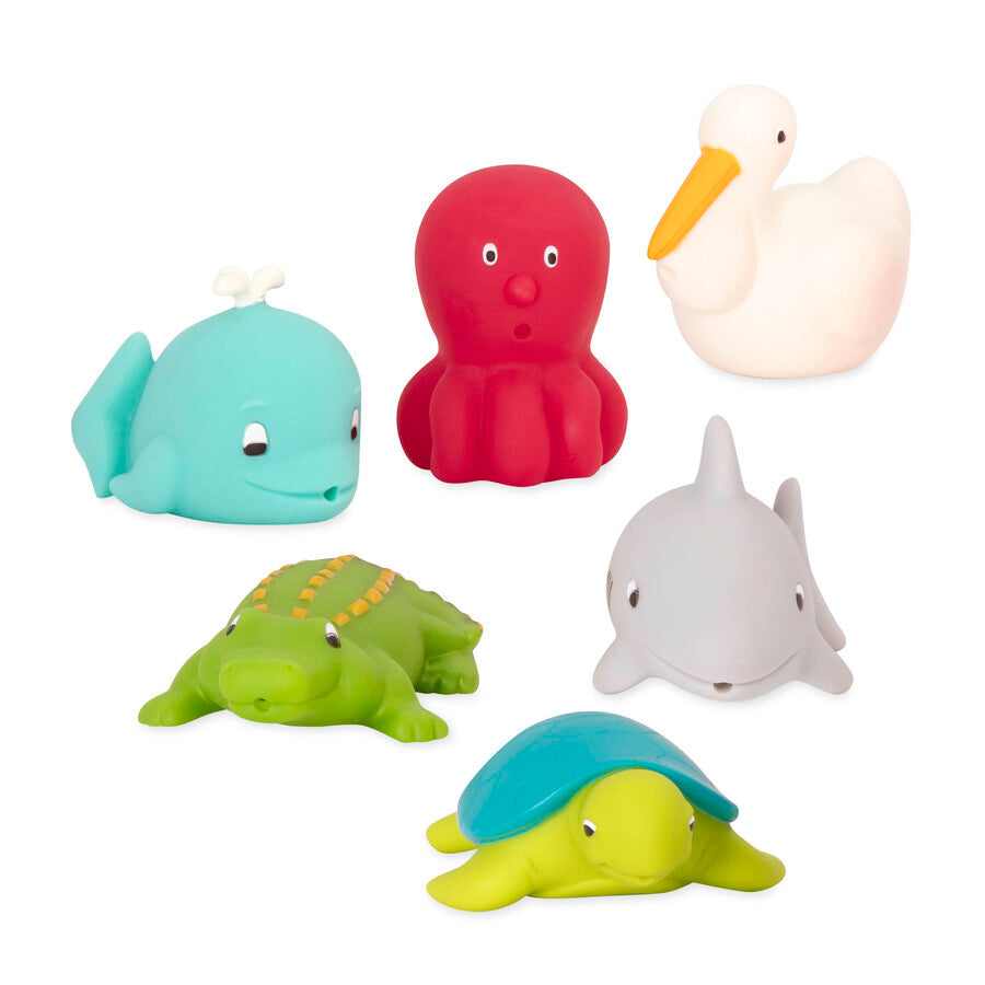 Battat Squirters Bath Buddies Sea - Chalk