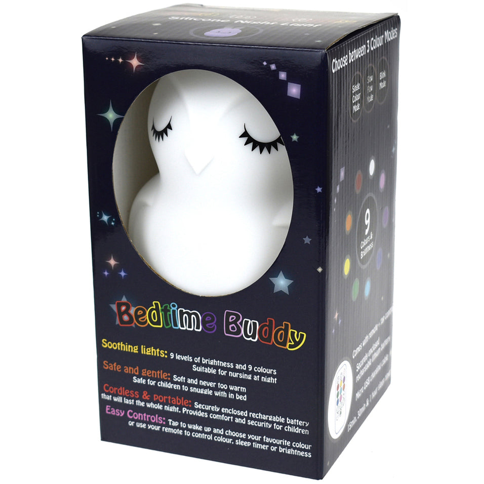Bedtime Buddy Night Light Blinky Owl - Chalk