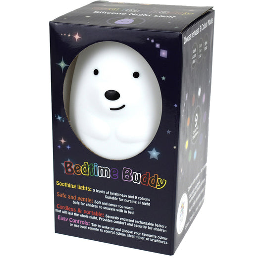 Bedtime Buddy Night Light Teddy Bear - Chalk