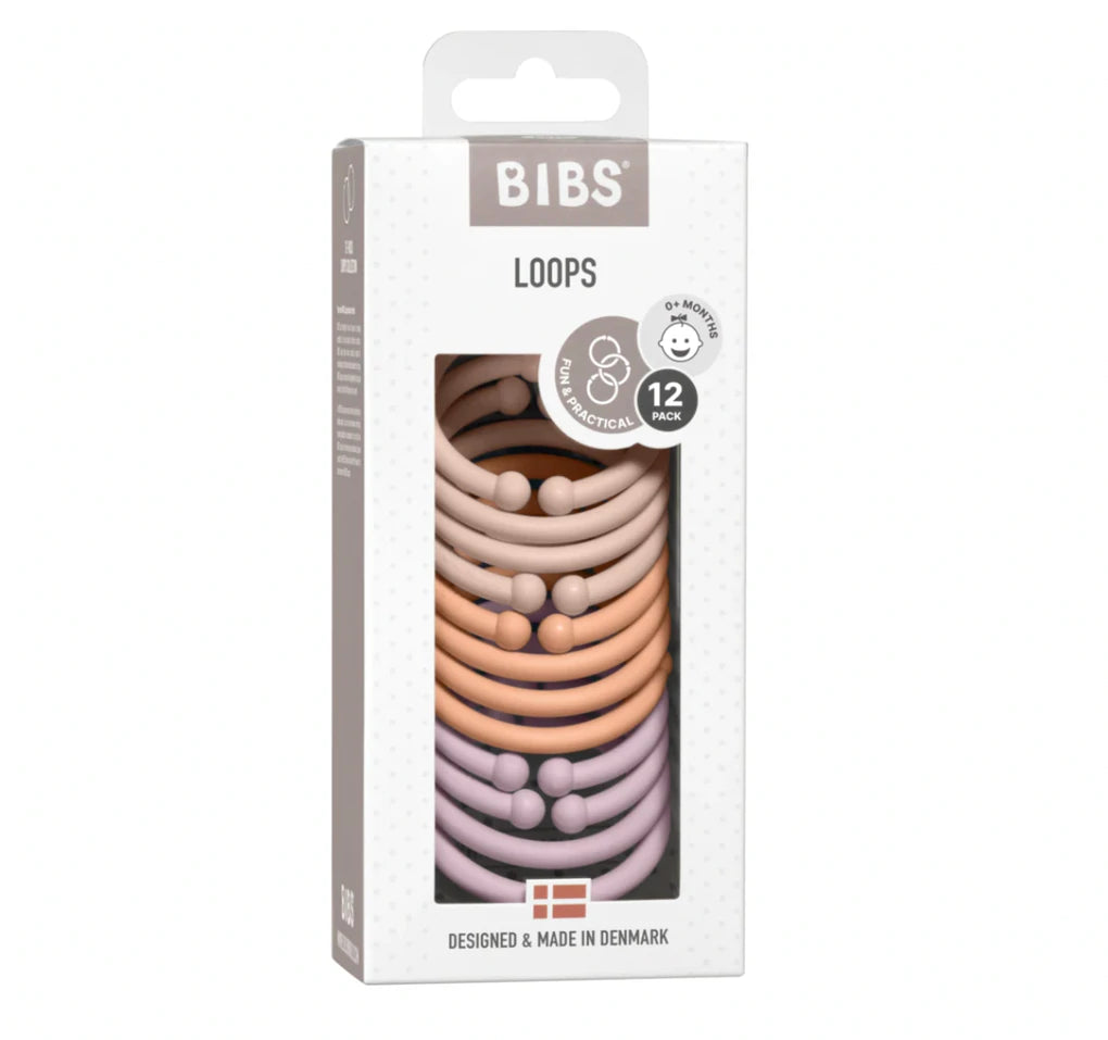 Bibs Loops 12pc Blush Peach Dusky Lilac