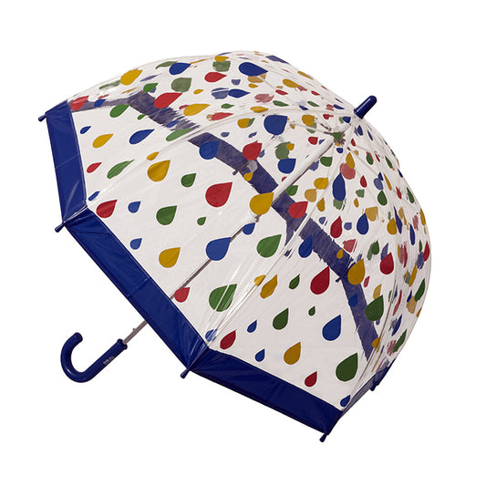 Clifton Brolly Umbrella Raindrops - Chalk
